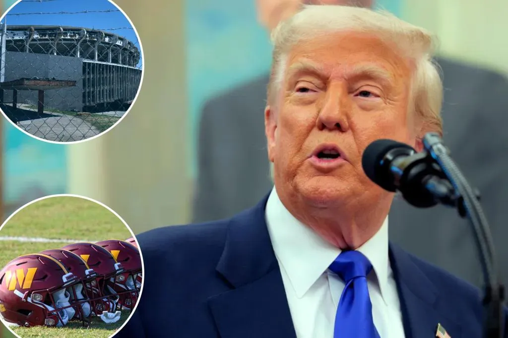 Trump mengancam kesepakatan stadion Commanders senilai $3,7 miliar terkait perubahan nama Redskins